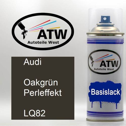 Audi, Oakgrün Perleffekt, LQ82: 400ml Sprühdose, von ATW Autoteile West.